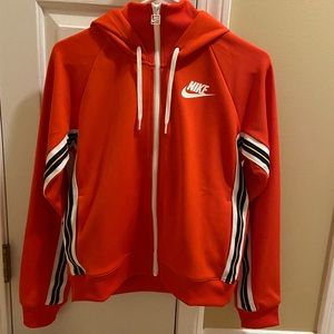NWOT Nike Red striped hoodie